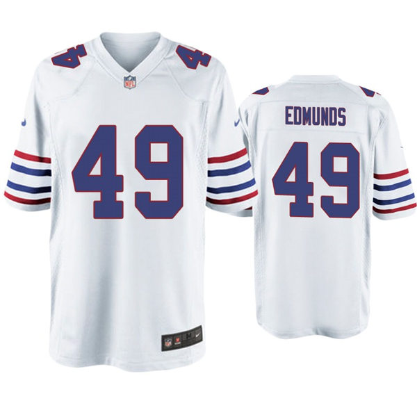 Youth Buffalo Bills #49 Tremaine Edmunds Nike White Alternate Retro Jersey