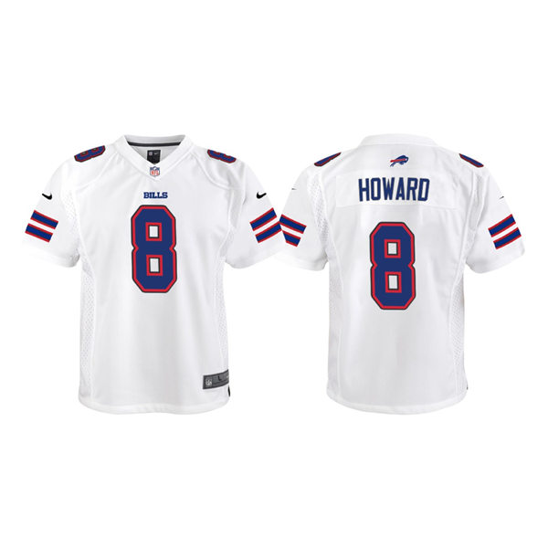 Youth Buffalo Bills #8 O. J. Howard Nike White Away Limited Jersey