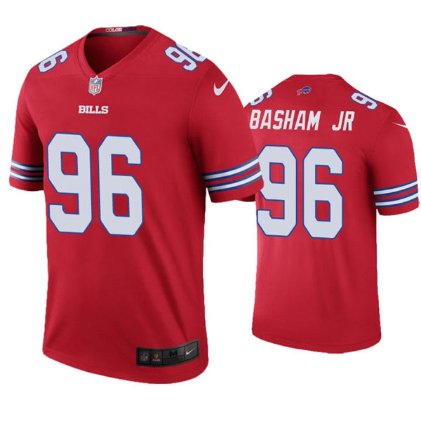 Youth Buffalo Bills #96 Carlos Basham Jr. Nike Red Color Rush Jersey