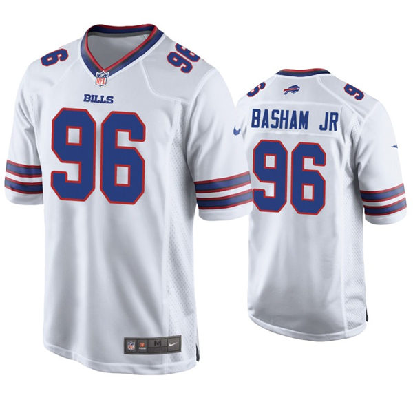 Youth Buffalo Bills #96 Carlos Basham Jr. Nike White Limited Jersey
