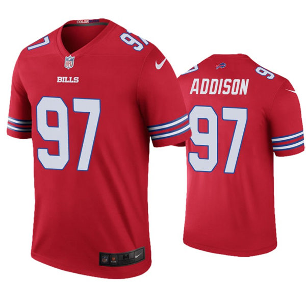 Youth Buffalo Bills #97 Mario Addison Nike Red Color Rush Jersey
