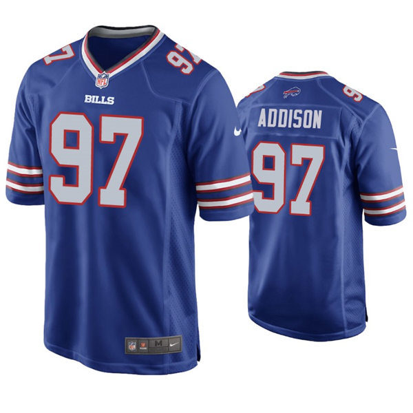 Youth Buffalo Bills #97 Mario Addison Nike Royal Limited Jersey