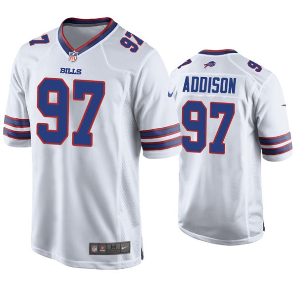 Youth Buffalo Bills #97 Mario Addison Nike White Limited Jersey