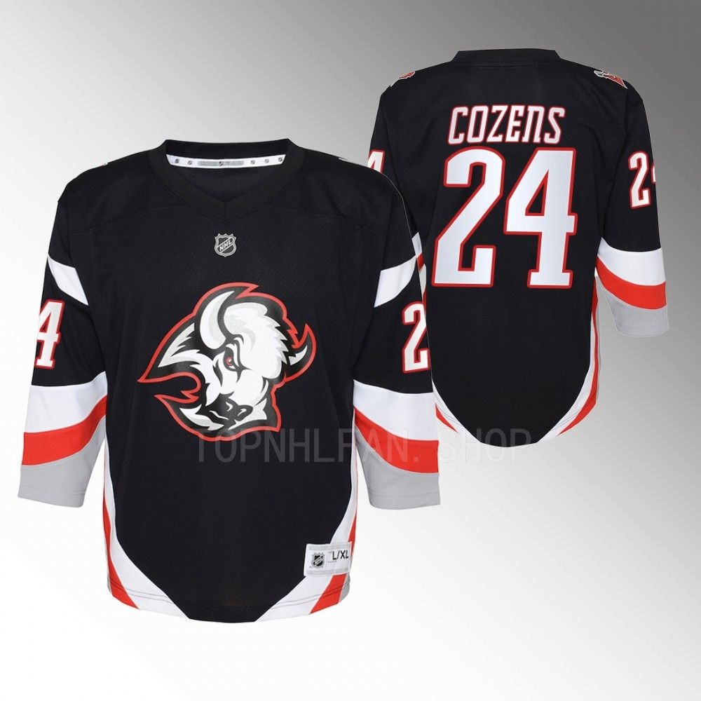 Youth Buffalo Sabres Dylan Cozens 2022-23 Goathead Alternate Replica Player Jersey