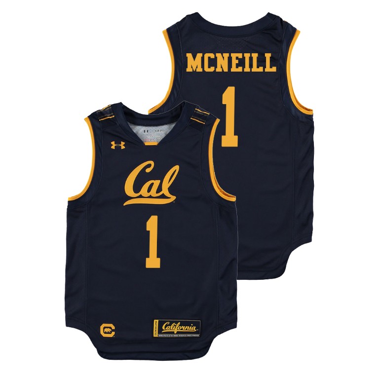 Youth California Golden Bears Navy Darius McNeill College Basketball Replica Jersey