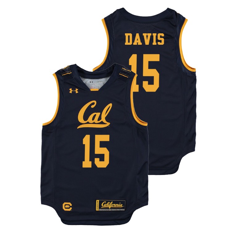 Youth California Golden Bears Navy Roman Davis College Basketball Replica Jersey