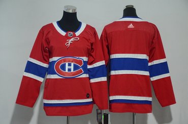 Youth Canadiens Blank Red Youth Adidas Jersey