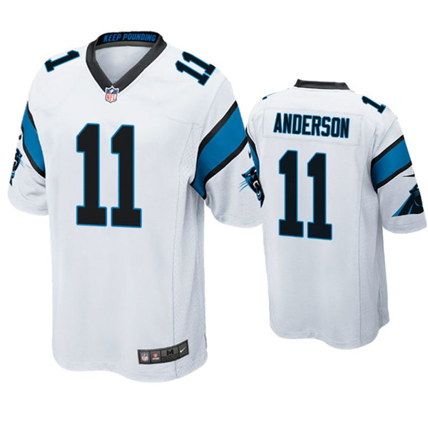 Youth Carolina Panthers #11 Robby Anderson Nike White Limited Jersey