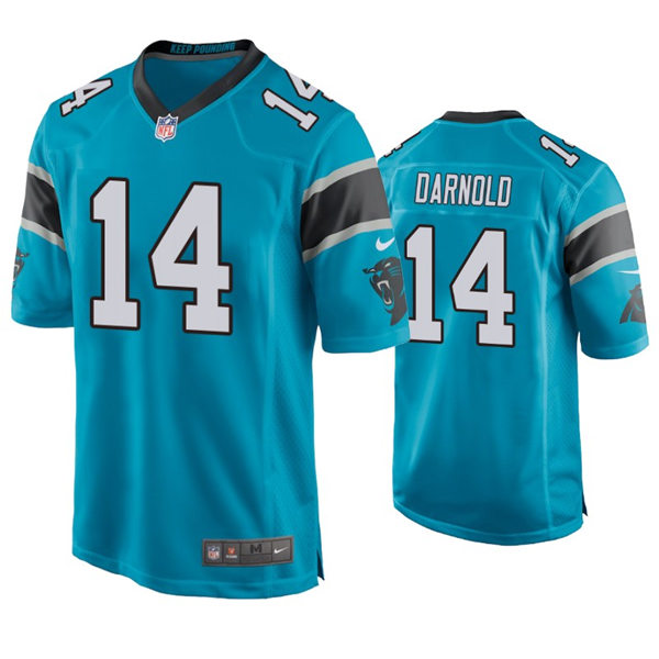 Youth Carolina Panthers #14 Sam Darnold Nike Blue Limited Jersey