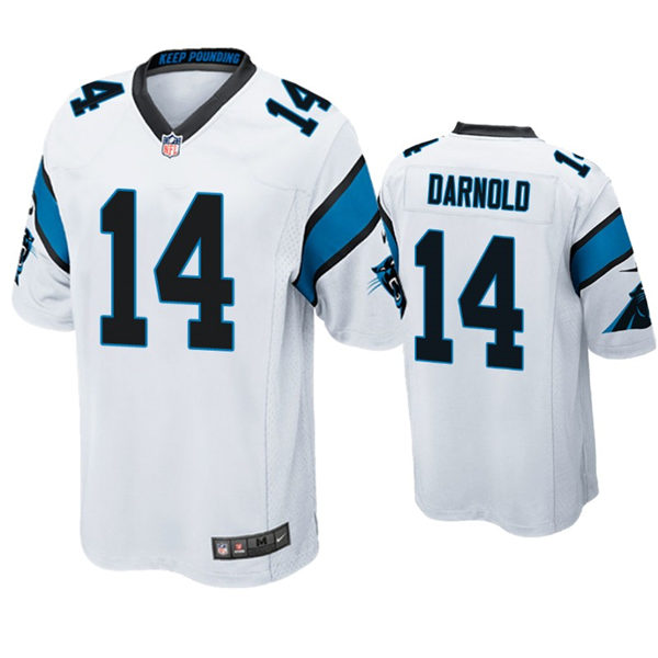 Youth Carolina Panthers #14 Sam Darnold Nike White Limited Jersey
