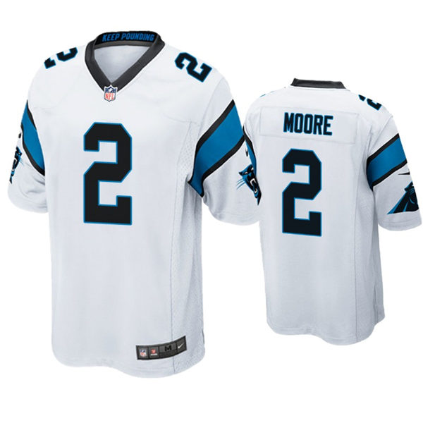 Youth Carolina Panthers #2 D.J. Moore Nike White Limited Jersey