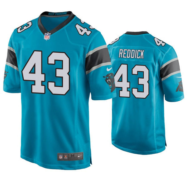 Youth Carolina Panthers #43 Haason Reddick Nike Blue Limited Jersey
