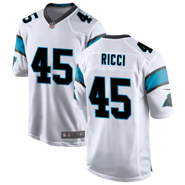 Youth Carolina Panthers #45 Giovanni Ricci Nike White Limited Jersey