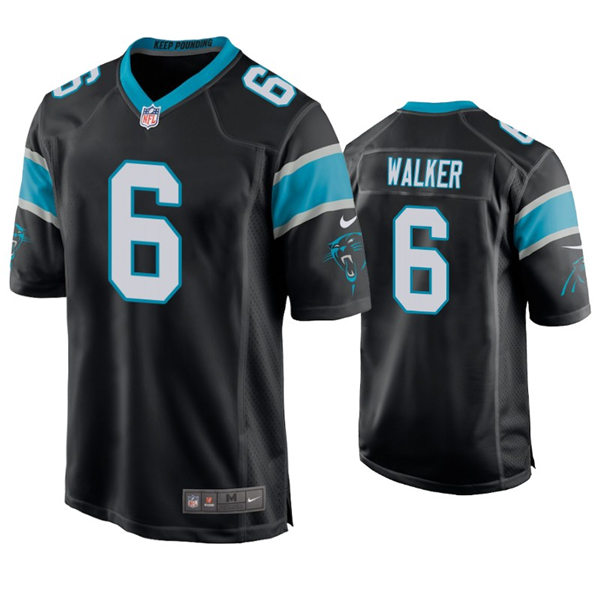 Youth Carolina Panthers #6 P.J. Walker Nike Black Limited Jersey