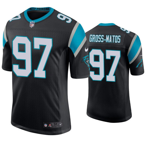 Youth Carolina Panthers #97 Yetur Gross-Matos Nike Black Limited Jersey
