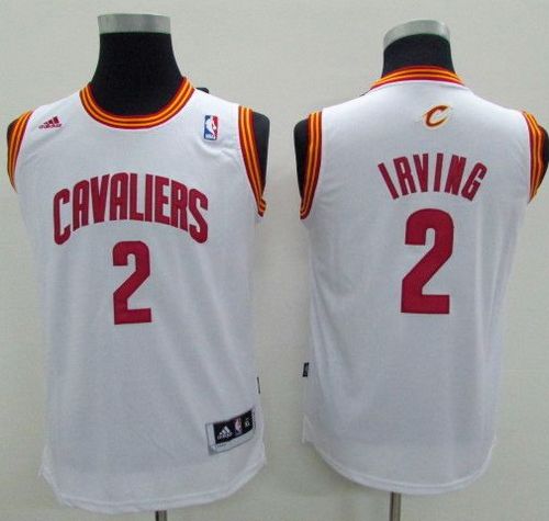 Youth Cavaliers #2 Kyrie Irving White Stitched  NBA Jersey