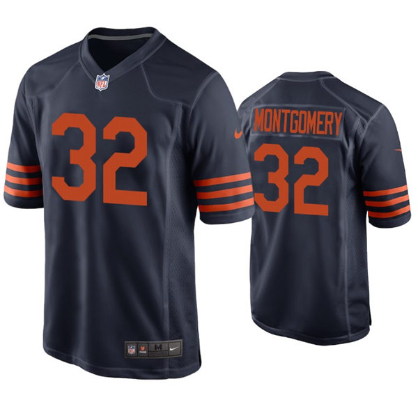 Youth Chicago Bears #32 David Montgomery Nike Navy Orange Limited Jersey