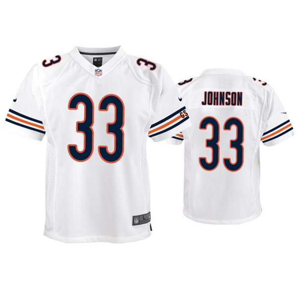 Youth Chicago Bears #33 Jaylon Johnson Nike White Limited Jersey