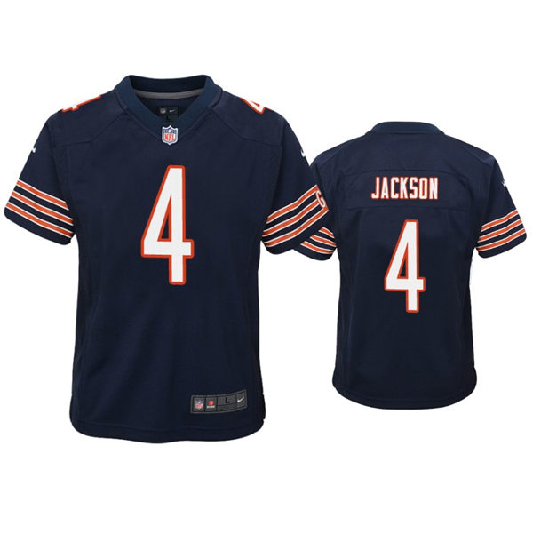 Youth Chicago Bears #4 Eddie Jackson Nike Navy Limited Jersey