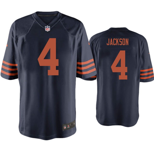 Youth Chicago Bears #4 Eddie Jackson Nike Navy Orange Limited Jersey