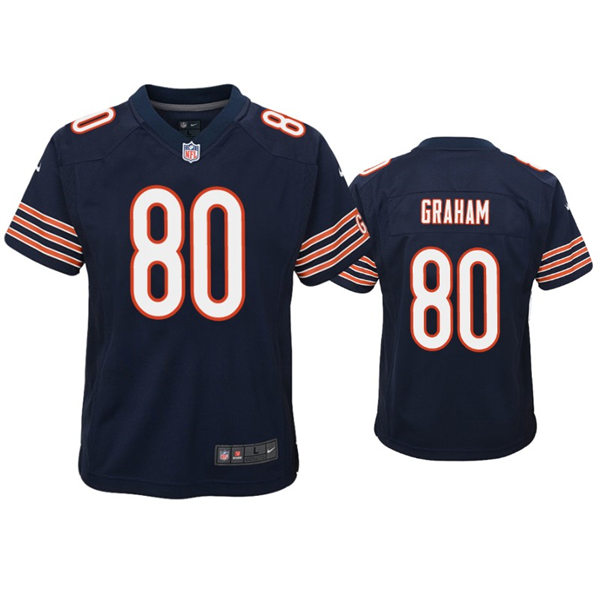Youth Chicago Bears #80 Jimmy Graham Nike Navy Vapor Limited Jersey
