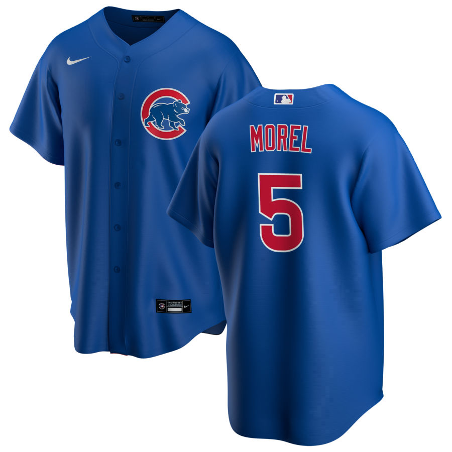 Youth Chicago Cubs #5 Christopher Morel Nike Royal Alternate Cool Base Jersey