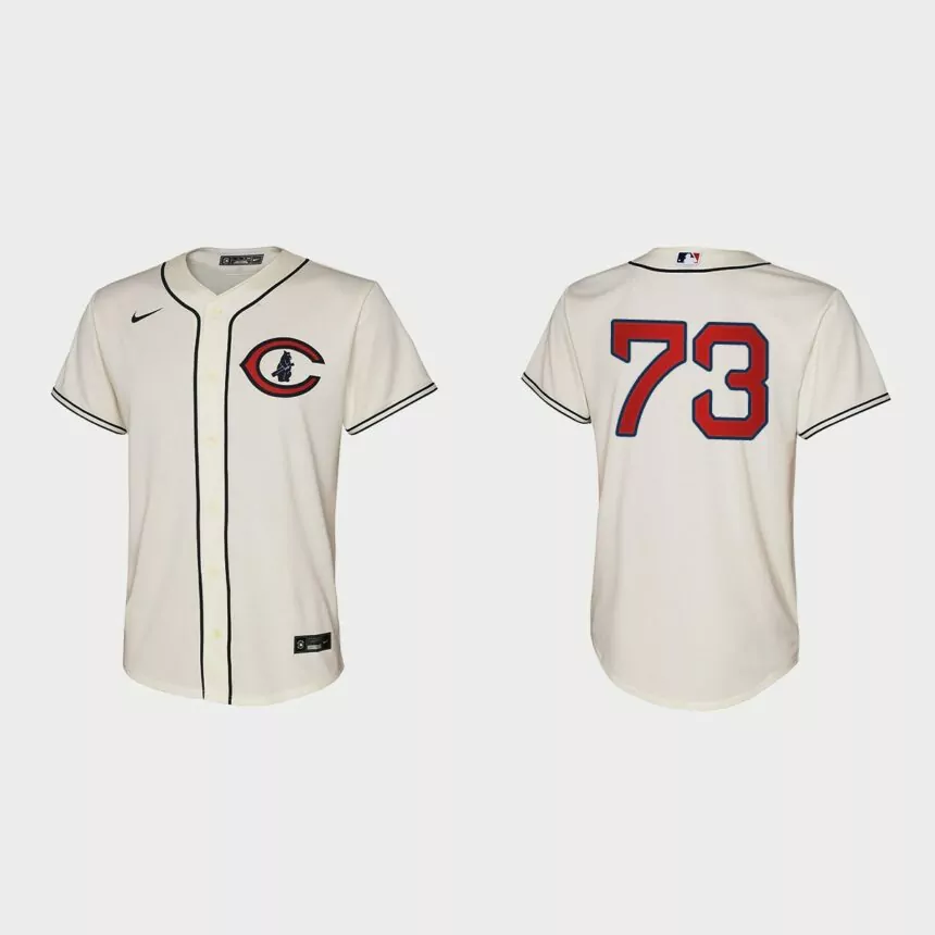 Youth Chicago Cubs Adbert Alzolay Cream 2022 Field of Dreams Replica Jersey