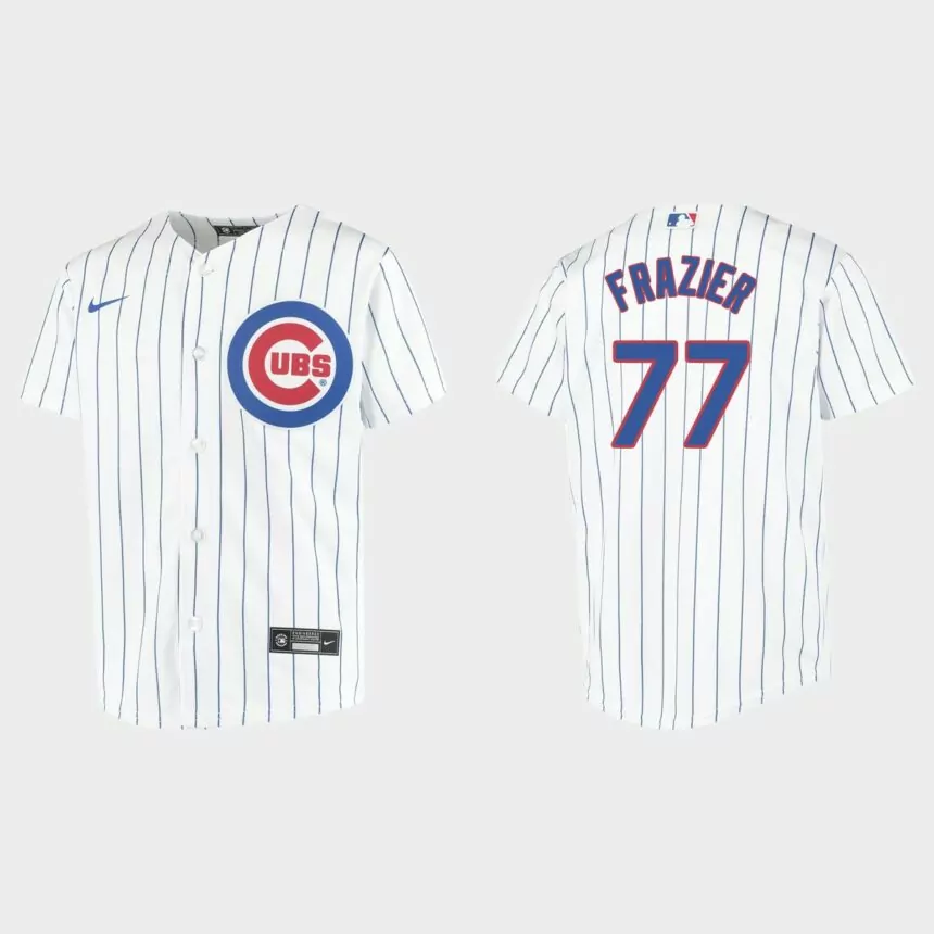 Youth Chicago Cubs Clint Frazier White Replica Home Jersey