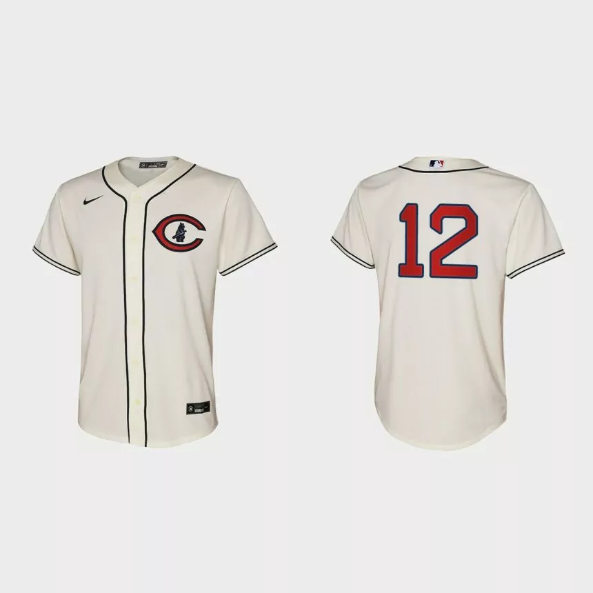Youth Chicago Cubs Codi Heuer Cream 2022 Field of Dreams Replica Jersey