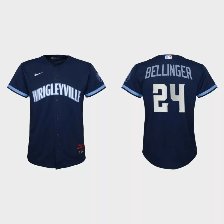Youth Chicago Cubs Cody Bellinger Navy City Connect Replica Jersey