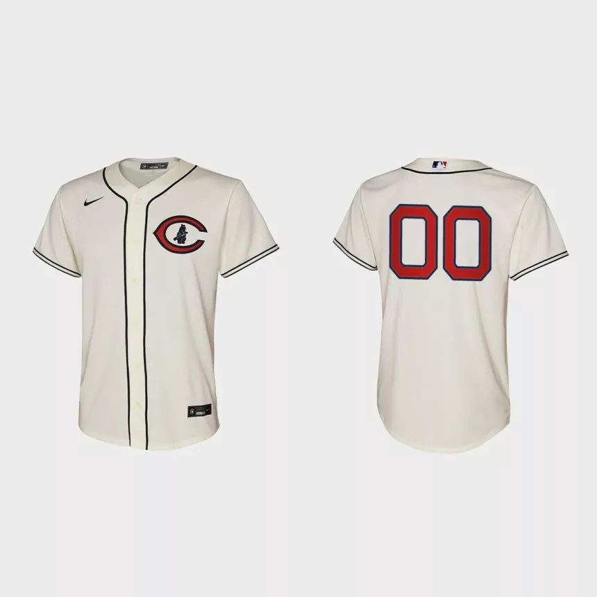 Youth Chicago Cubs Custom Cream 2022 Field of Dreams Replica Jersey