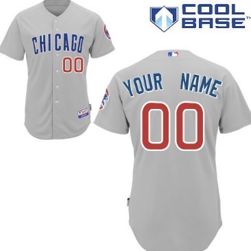 Youth Chicago Cubs Customized Gray Chicago Jersey