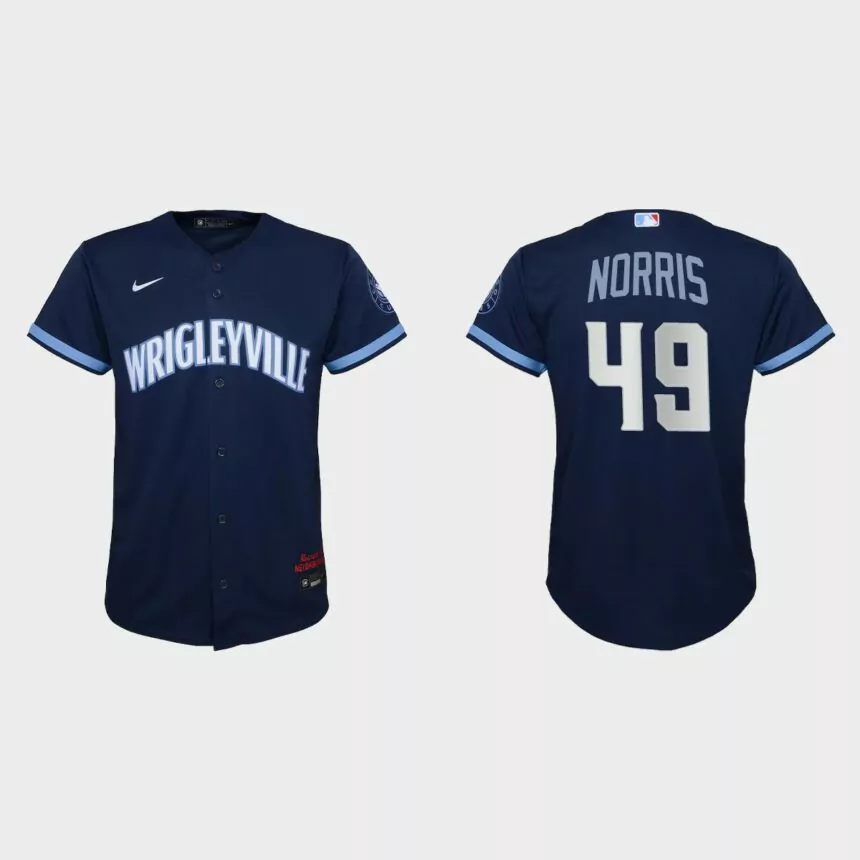 Youth Chicago Cubs Daniel Norris Navy City Connect Replica Jersey