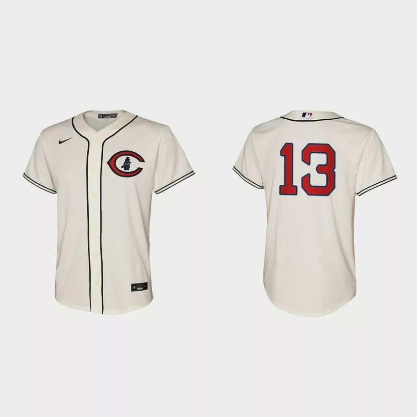 Youth Chicago Cubs David Bote Cream 2022 Field of Dreams Replica Jersey