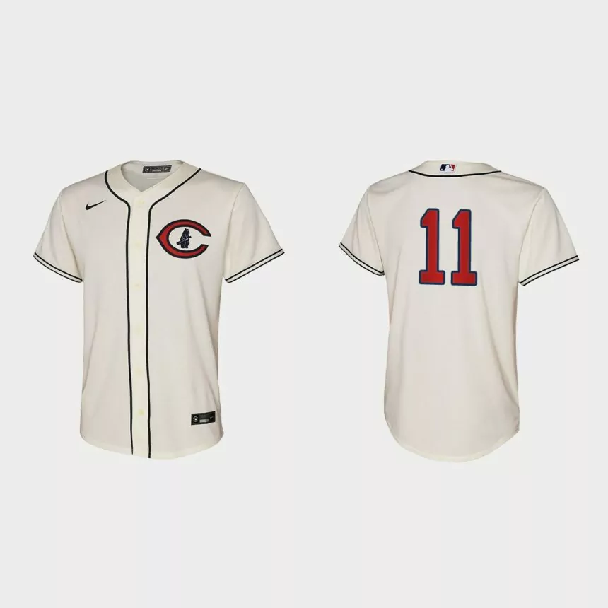 Youth Chicago Cubs Drew Smyly Cream 2022 Field of Dreams Replica Jersey