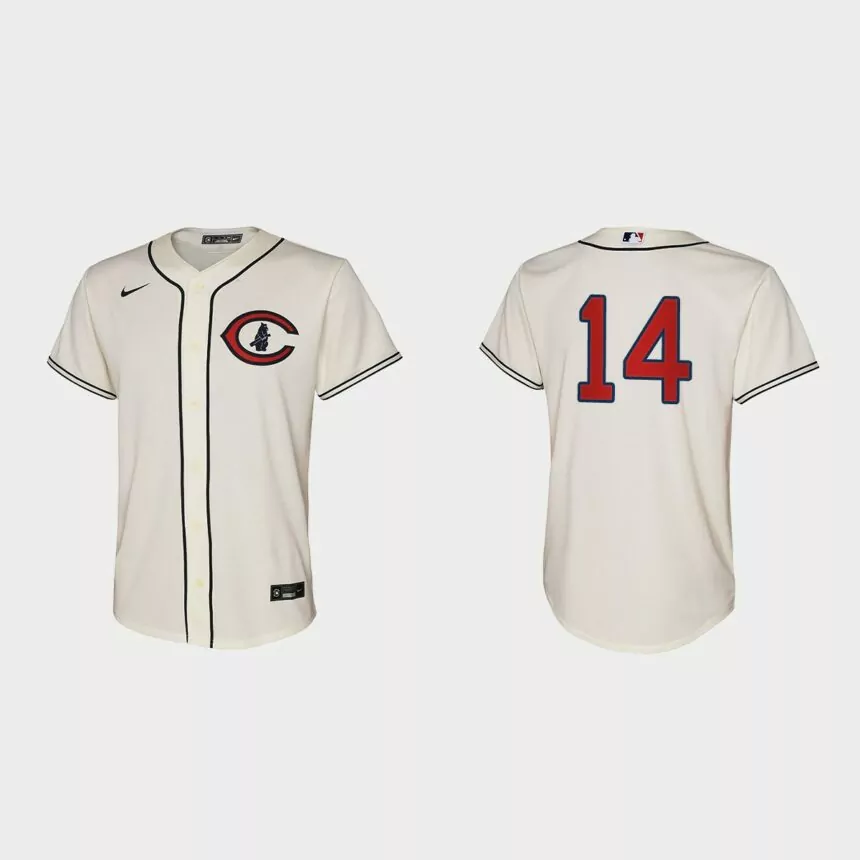 Youth Chicago Cubs Ernie Banks Cream 2022 Field of Dreams Replica Jersey