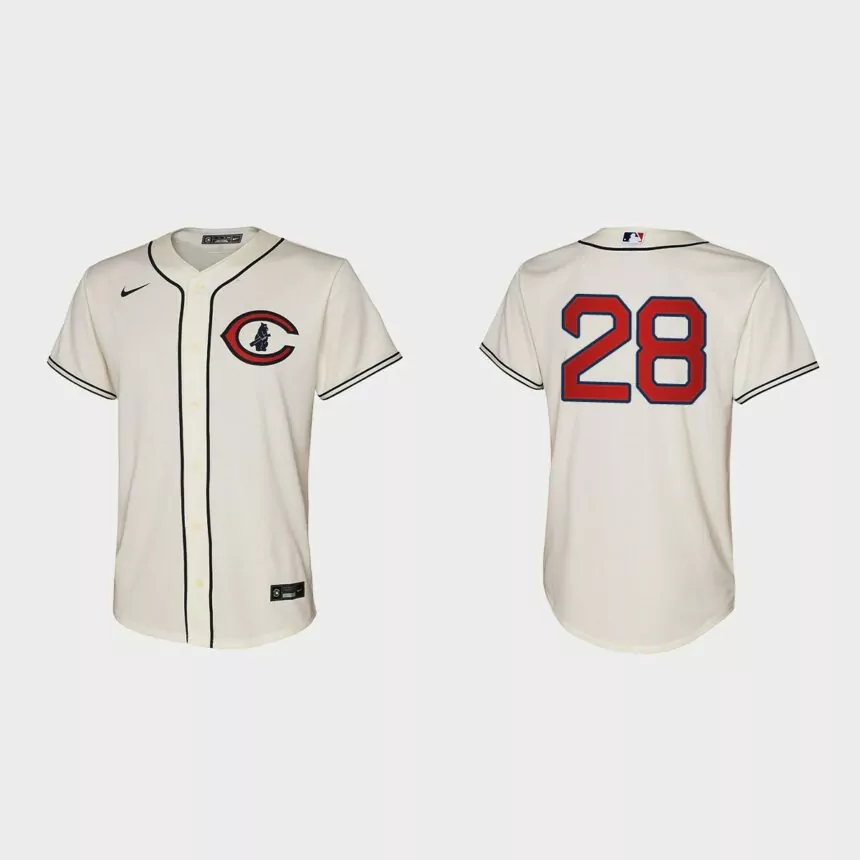 Youth Chicago Cubs Kyle Hendricks Cream 2022 Field of Dreams Replica Jersey