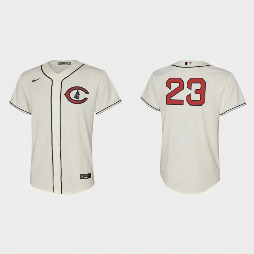 Youth Chicago Cubs Ryne Sandberg Cream 2022 Field of Dreams Replica Jersey