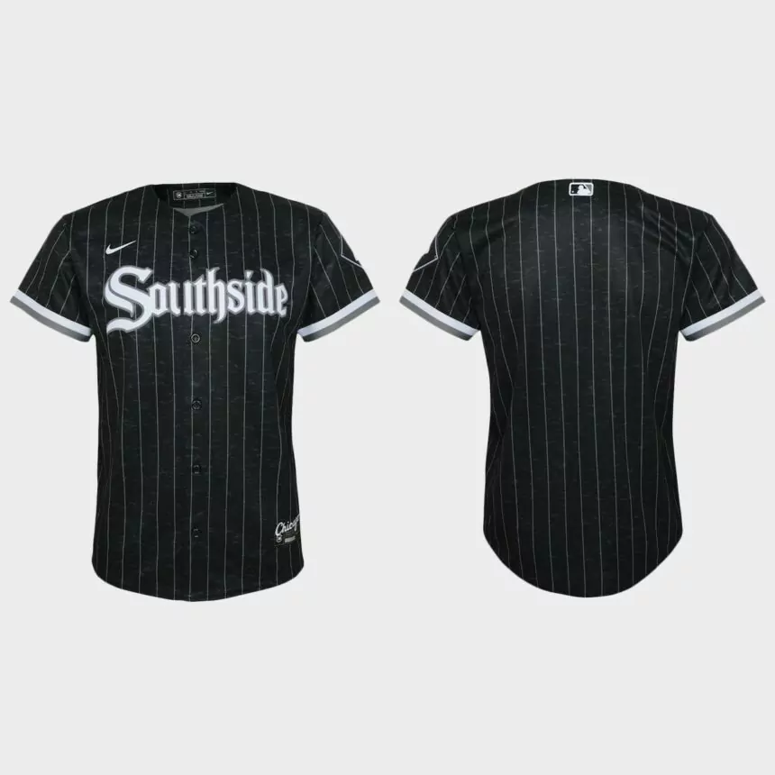 Youth Chicago White Sox # Black 2021 City Connect Replica Jersey