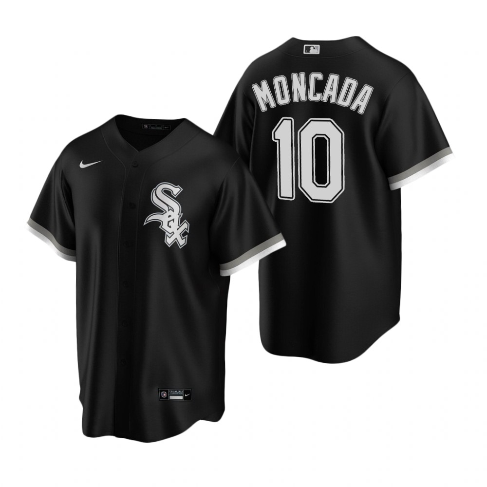 Youth Chicago White Sox #10 Yoan Moncada Nike Black Alternate Jersey