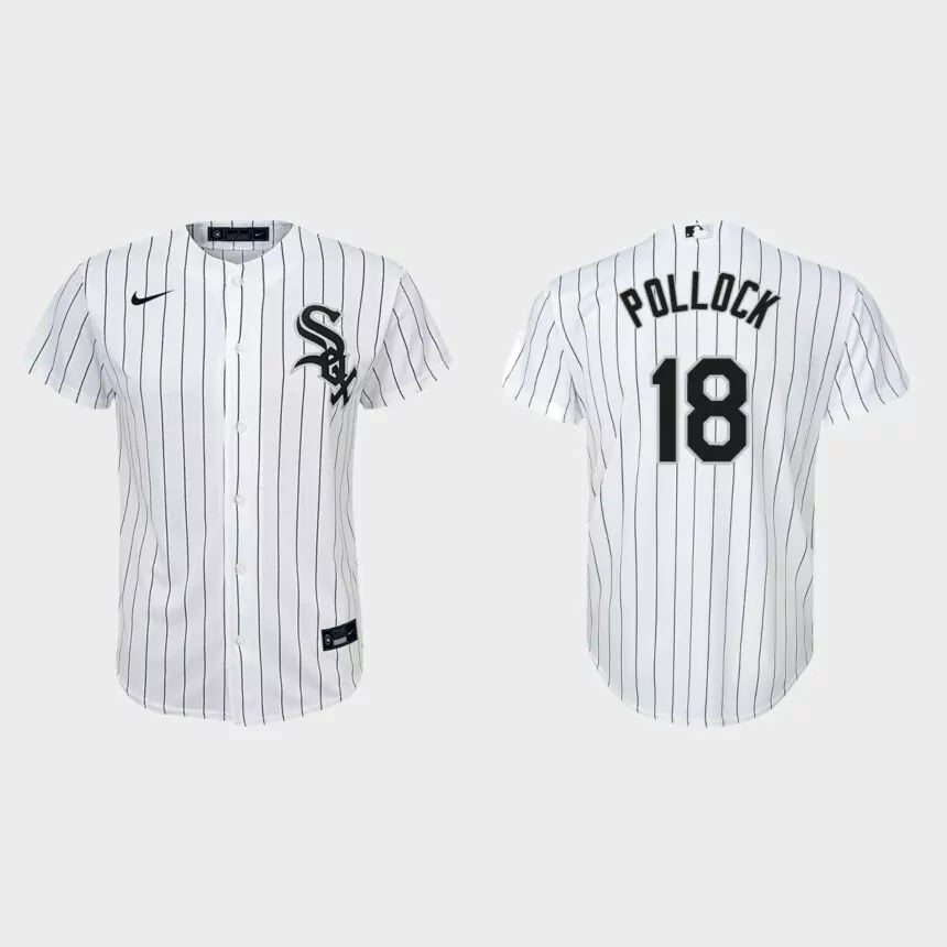 Youth Chicago White Sox A.J. Pollock White Replica Home Jersey