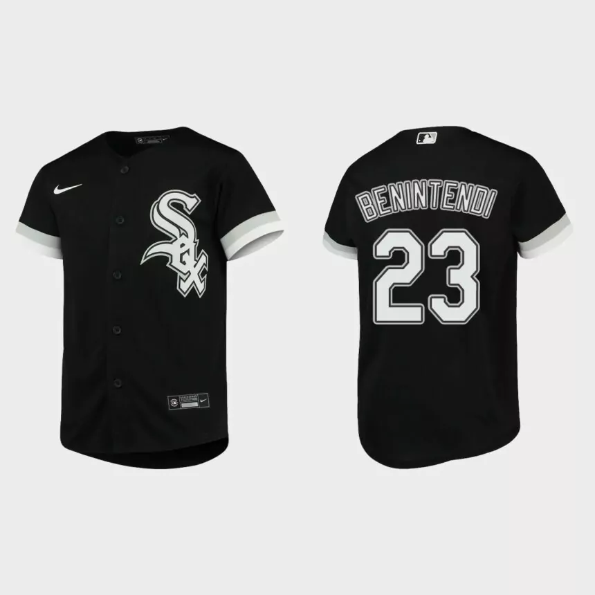 Youth Chicago White Sox Andrew Benintendi Black Replica Alternate Jersey