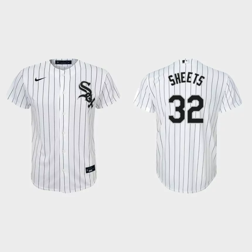 Youth Chicago White Sox Gavin Sheets White Replica Home Jersey