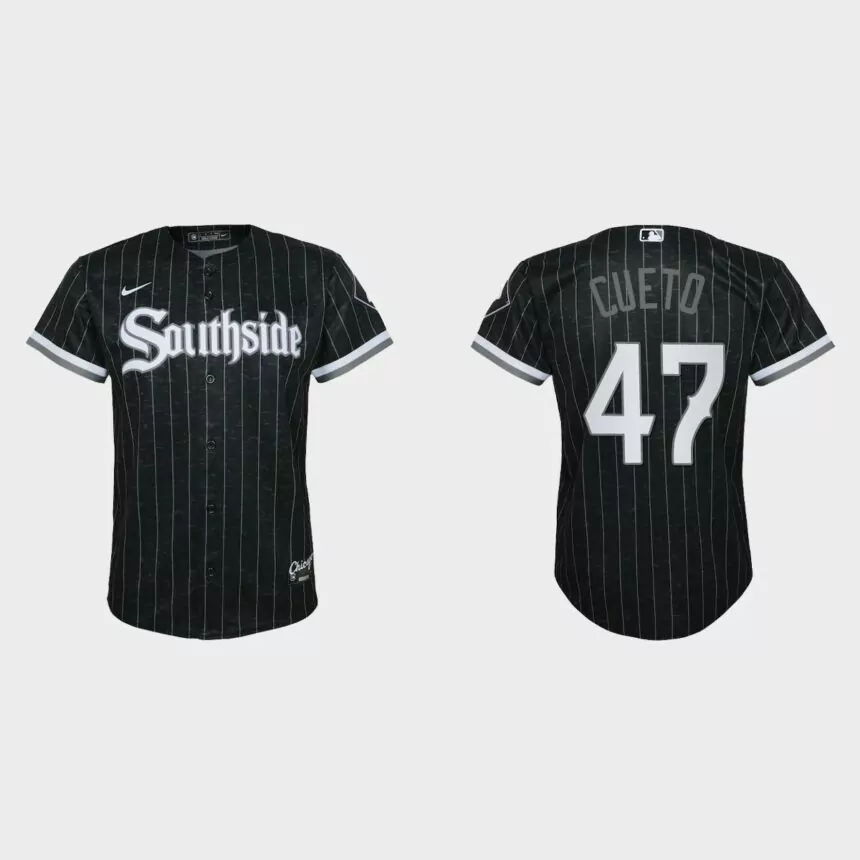 Youth Chicago White Sox Johnny Cueto Black City Connect Replica Jersey