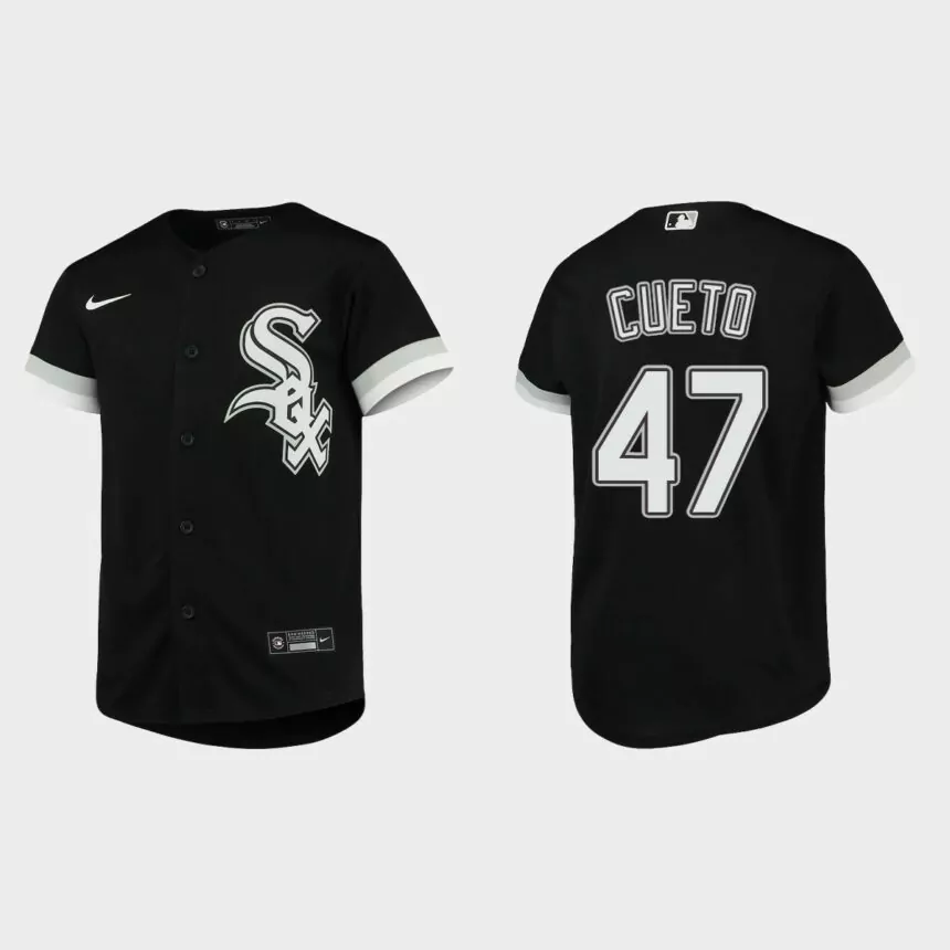 Youth Chicago White Sox Johnny Cueto Black Replica Alternate Jersey