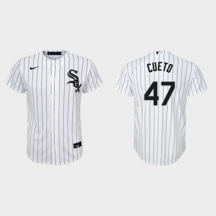 Youth Chicago White Sox Johnny Cueto White Replica Home Jersey
