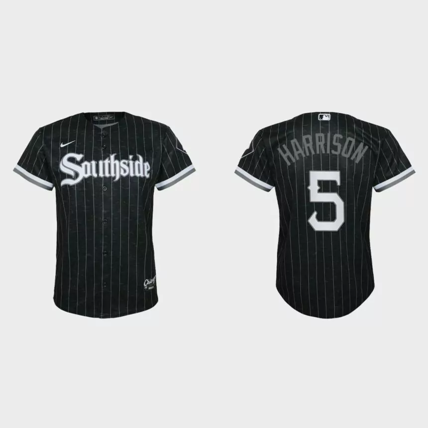 Youth Chicago White Sox Josh Harrison Black City Connect Replica Jersey