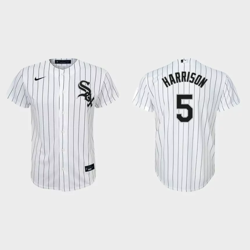 Youth Chicago White Sox Josh Harrison White Replica Home Jersey