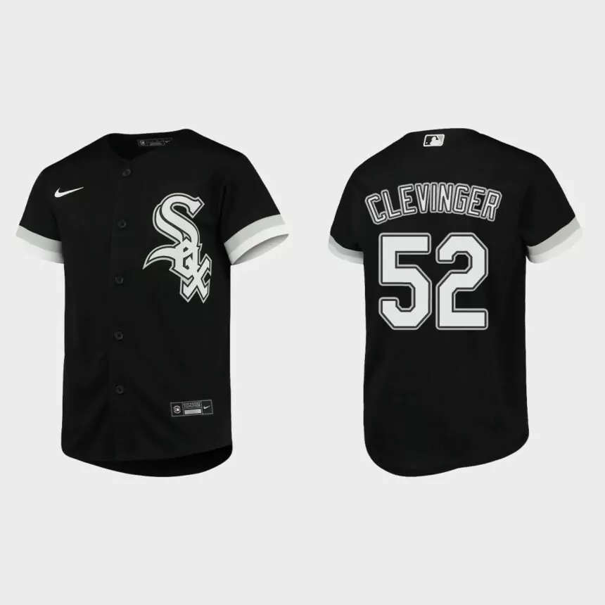 Youth Chicago White Sox Mike Clevinger Black Replica Alternate Jersey