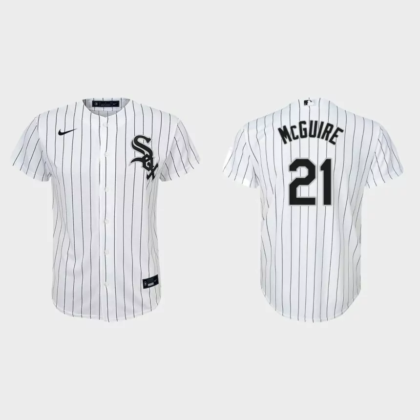 Youth Chicago White Sox Reese McGuire White Replica Home Jersey